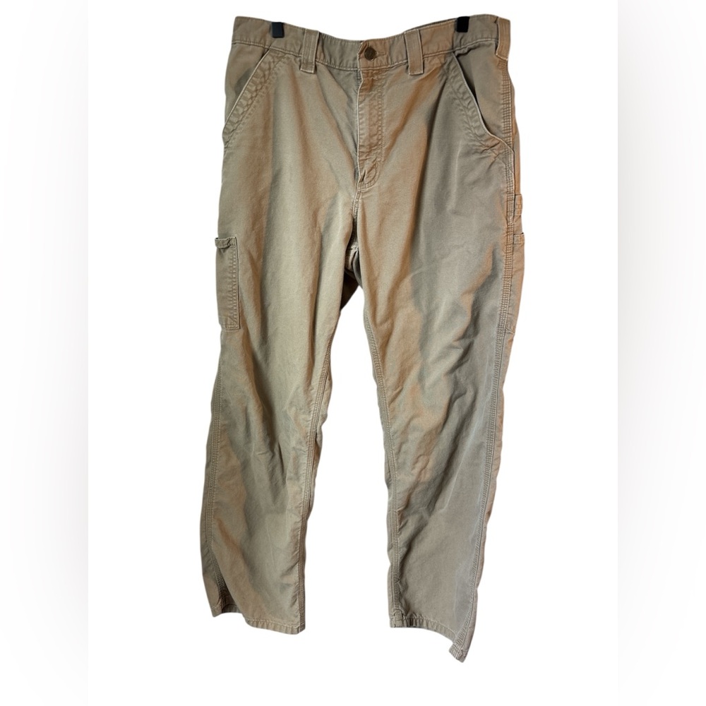 Carhartt Relaxed Fit Carpenter Work Pants 34x30 Khaki Beige gorpcore no size tag